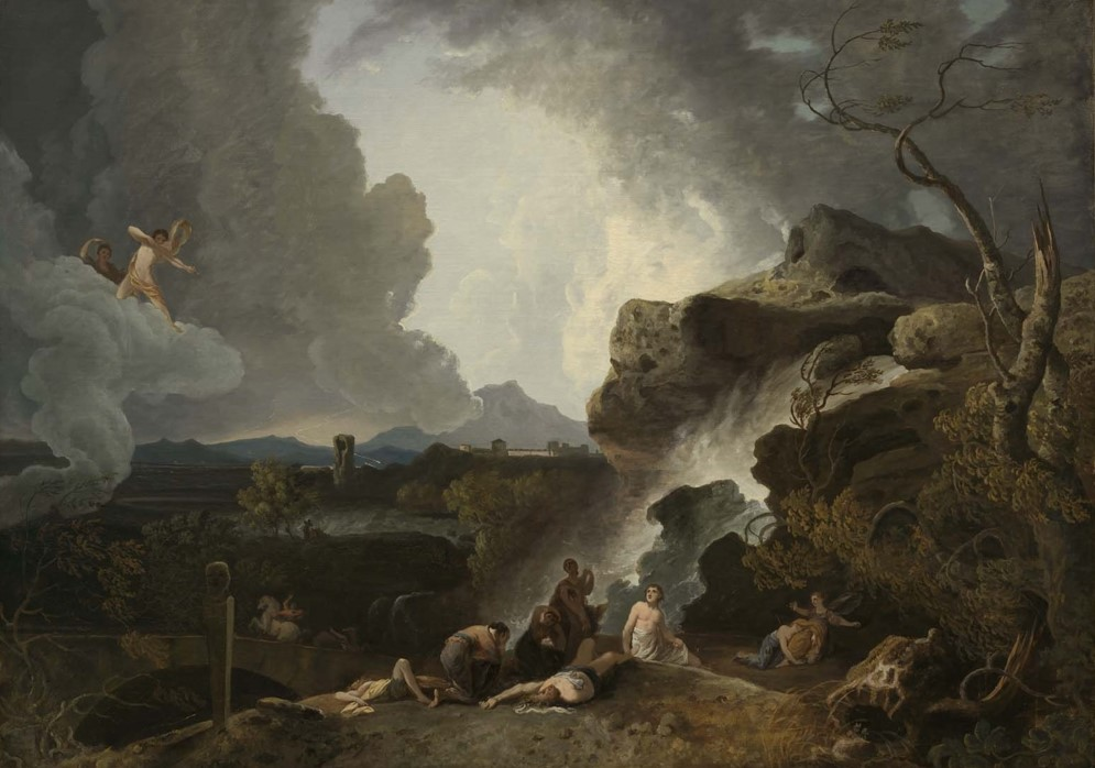 Apollon, Niobe'nin çocuklarını öldürürken, Richard Wilson, R. A. (1713-1782)