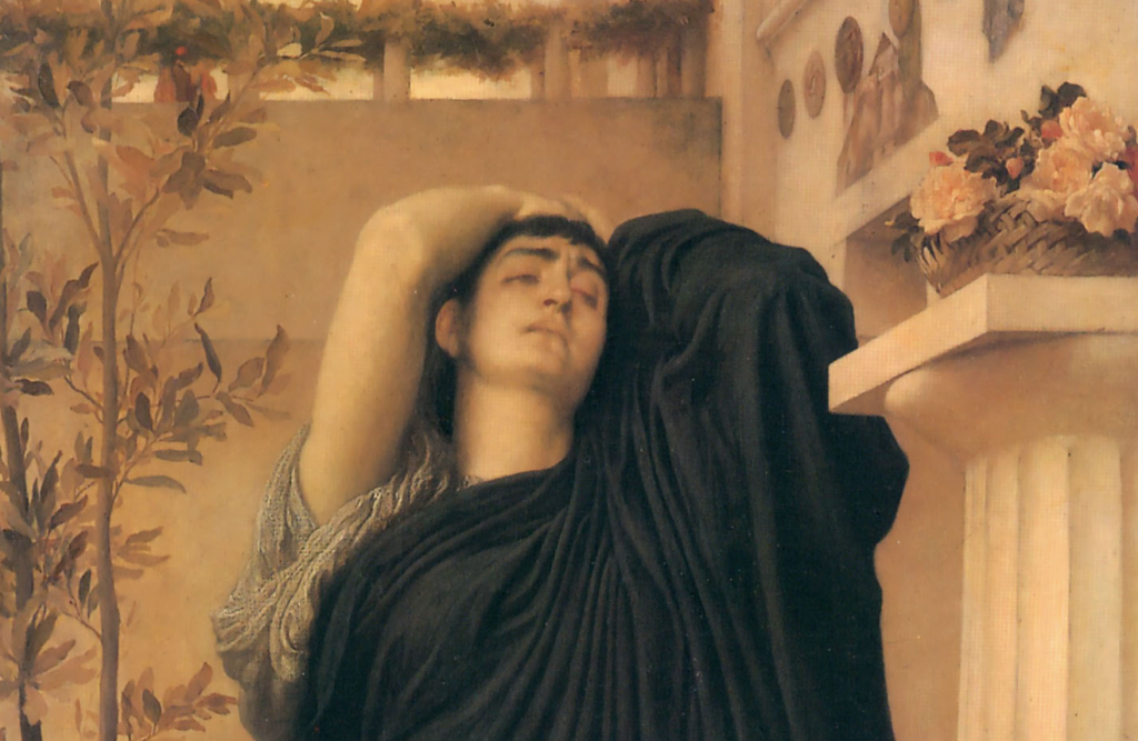 Electra at the Tomb of Agamemnon, Frederic Leighton c. 1869