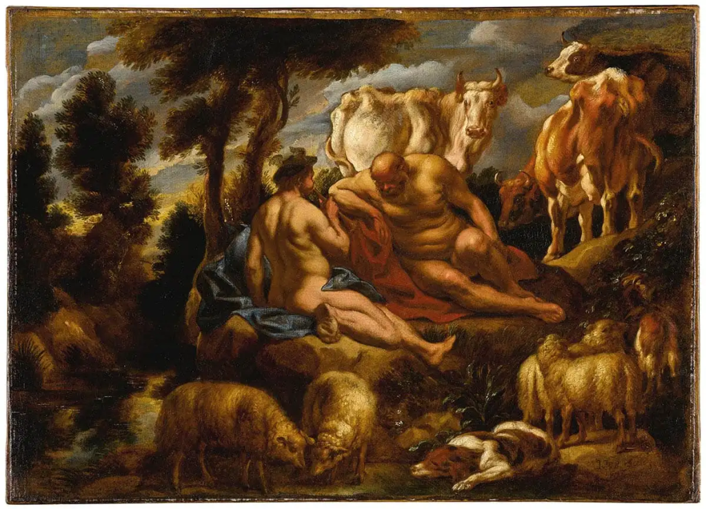 Jacob Jordaens, Merkür (Hermes) Argos'u Uyuturken, 17. yüzyıl