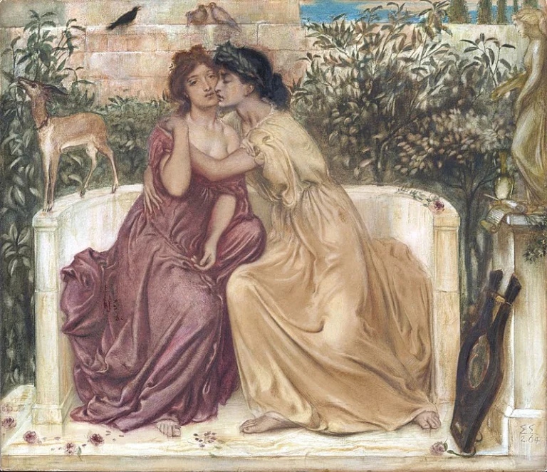 Sappho ve Erinna, Simeon Solomon